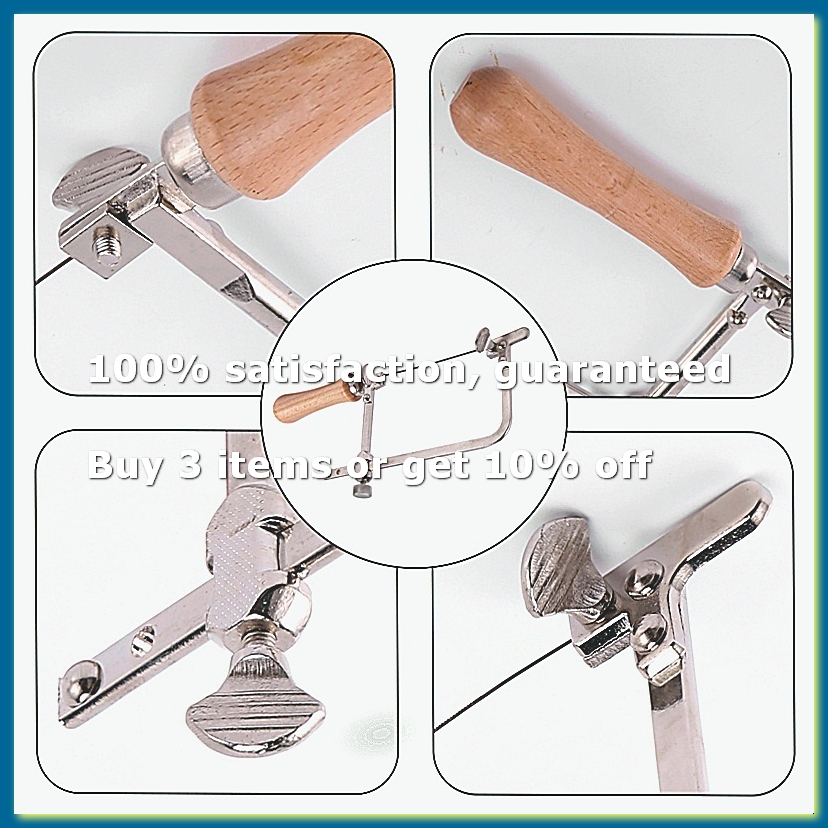 Hand Tools - Profesyonel Ayarlanabilir Testere Yaylı Ahşap Saplı