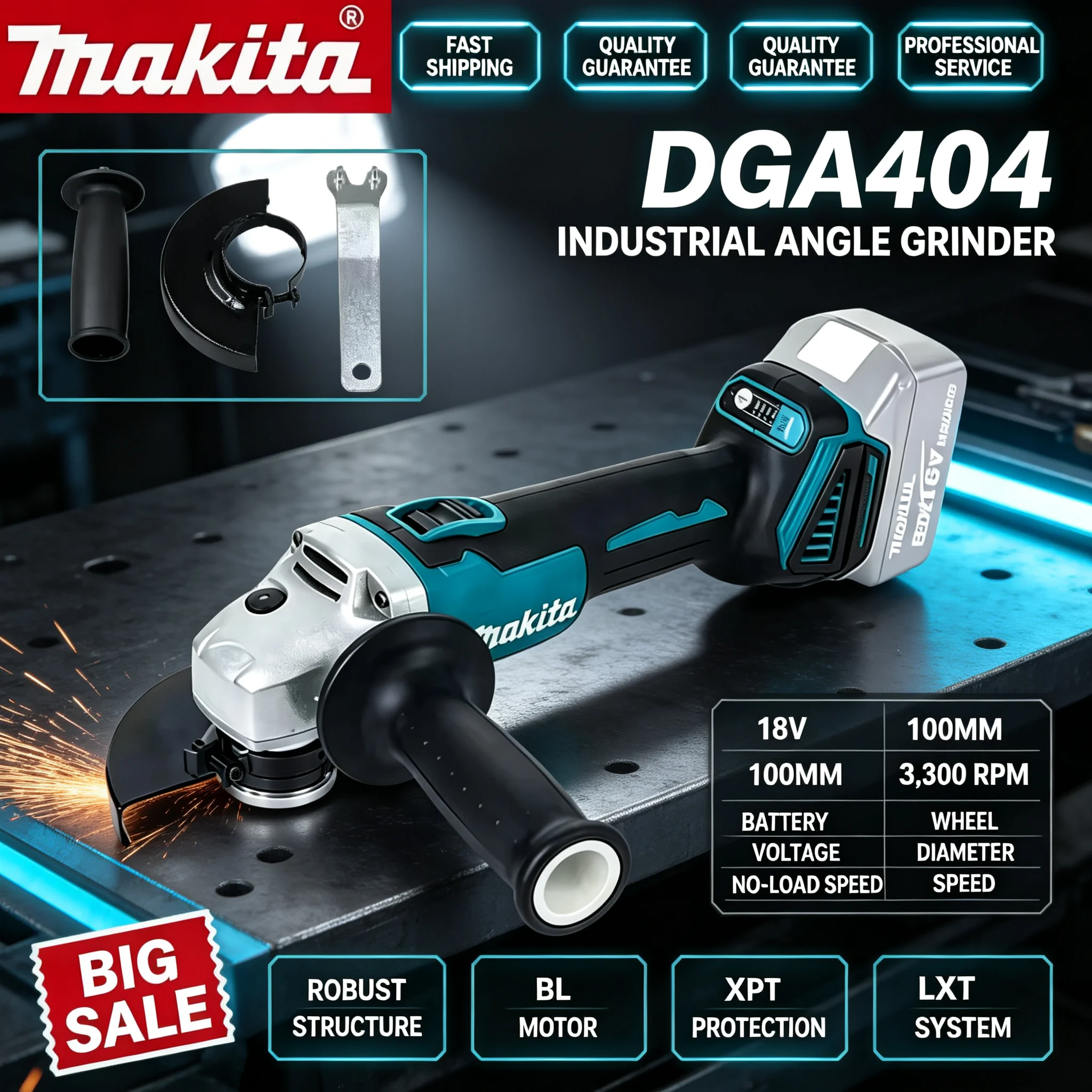 Makita DGA404 Şarj Edilebilir  - Brushless Angle Grinder Battery Powered incelemesi ve fiyatı