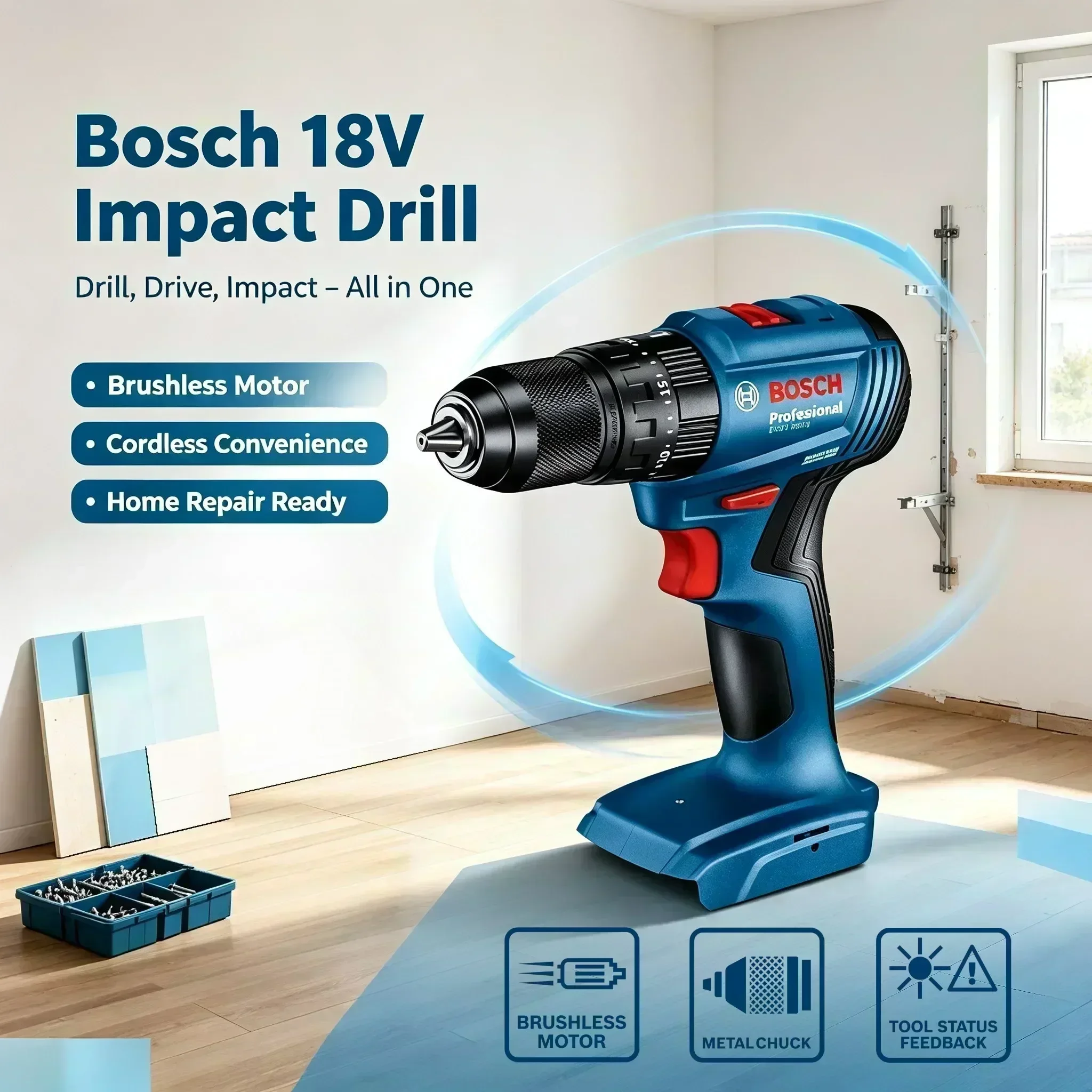 Bosch GSB 185-LI 18V Fırçasız  - Brushless Cordless Electric Drill 18V incelemesi ve fiyatı