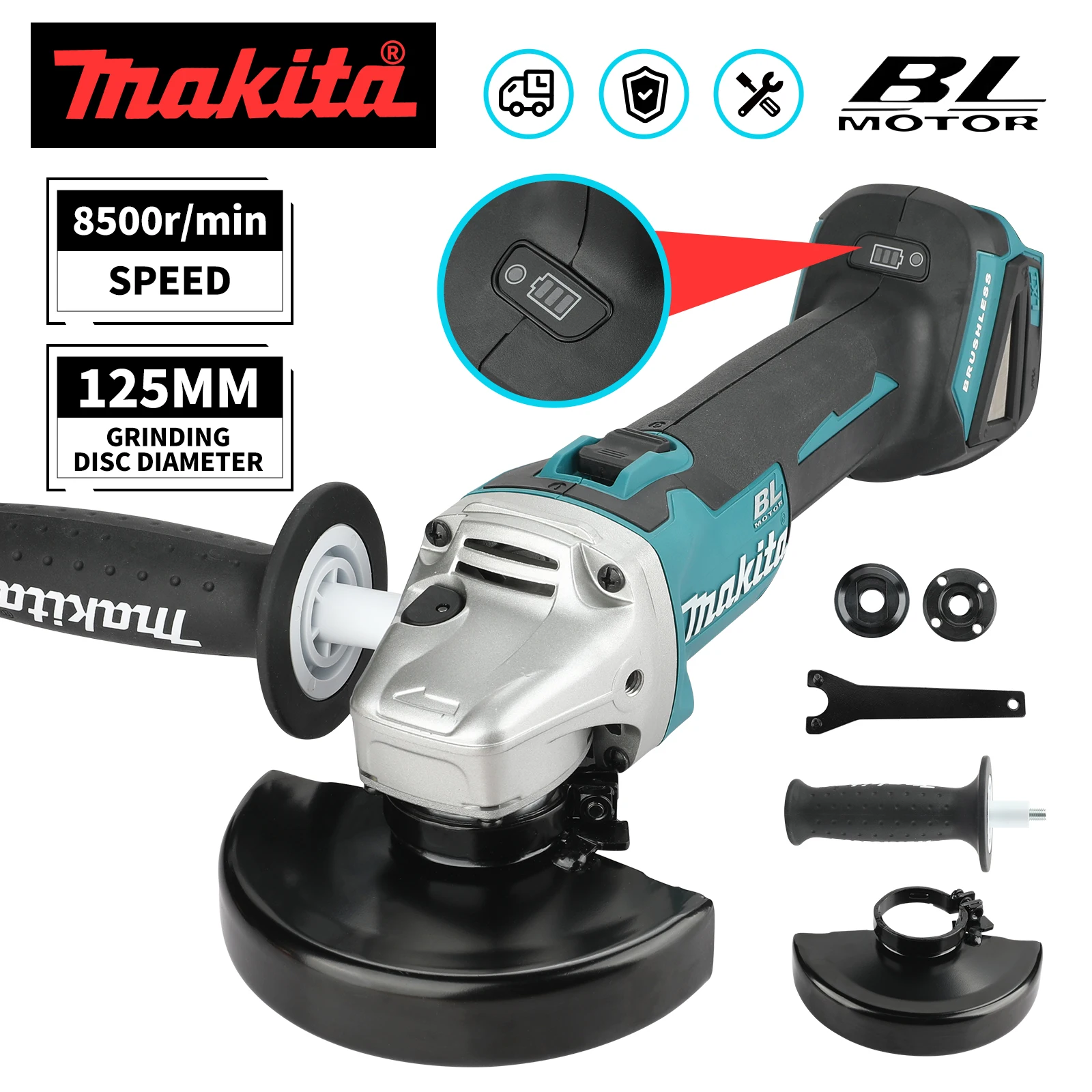 YENİ 2026 Makita DGA504 125mm  - Brushless Angle Grinder Battery Powered incelemesi ve fiyatı