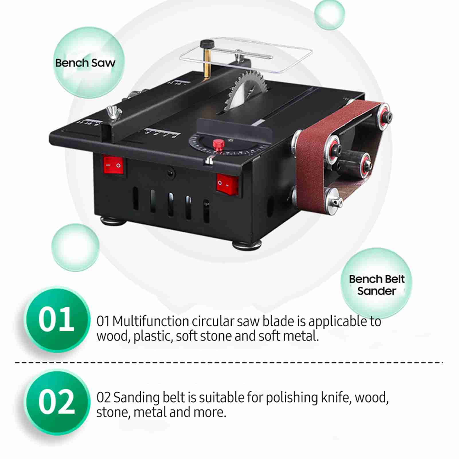 200W Mini Tezgah Testere ve Ba - Mini Table Saw For Woodworking incelemesi ve fiyatı